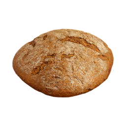 Ржаной круглый хлеб